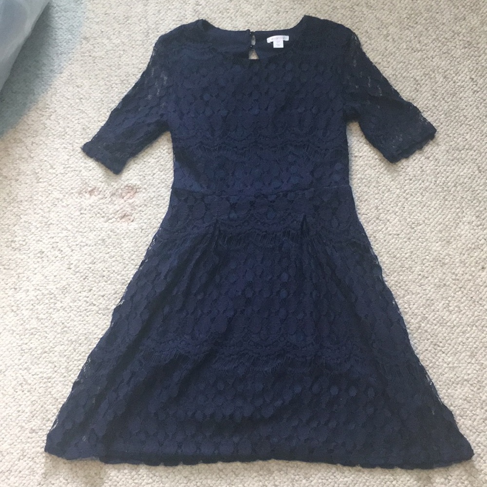 Navy xhilaration dress